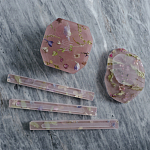 Шкатулка из эпоксидной смолы с цветами розовая Epoxy Resin Square Box Pink варинант исполнения - 4 | Loft Concept в Краснодаре