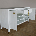 Комод-буфет Elsa Dreams White с открытыми полками   варинант исполнения - 6 | Loft Concept в Краснодаре