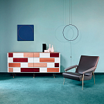 Дизайнерский широкий комод с ящиками Gio Ponti D.655.1 D.655.2 Chest of Drawers варинант исполнения - 3 | Loft Concept в Краснодаре