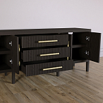 Большая VT-тумба Primo шпон темный орех варинант исполнения - 5 | Loft Concept в Краснодаре