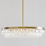 Люстра круглая с подвесками в форме стеклянных капель Glass Rain варинант исполнения - 1 | Loft Concept в Краснодаре