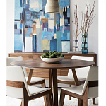 Обеденный стол круглый с изогнутыми ножками Godenza Round V Table варинант исполнения - 3 | Loft Concept в Краснодаре