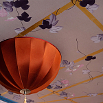 Обои ручная роспись Morning Glory Original colourway on shot slub silk варинант исполнения - 2 | Loft Concept в Краснодаре