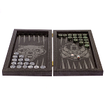Подарочные нарды из натурального камня с гравировкой Backgammon from Stone варинант исполнения - 2 | Loft Concept в Краснодаре