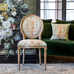 Стул из массива бука светло-зеленый с растительным орнаментом Raffael Angel Green Chair варинант исполнения - 7 | Loft Concept в Краснодаре