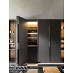 Кухонный гарнитур из дерева и камня с раздвижными дверцами OPERATING COLUMN 2.0 Dada Engenereed Kitchen варинант исполнения - 7 | Loft Concept в Краснодаре