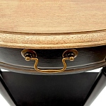 Консоль полукруглая из массива березы с ящиком и полкой в стиле прованс Vintage варинант исполнения - 4 | Loft Concept в Краснодаре