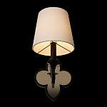 Бра с белым текстильным абажуром и фигурным основанием с зеркальной вставкой Vitorino варинант исполнения - 11 | Loft Concept в Краснодаре