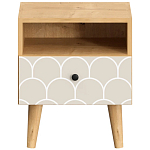 Прикроватная тумба с изображением на ящике Elise Nightstand варинант исполнения - 6 | Loft Concept в Краснодаре