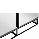 Двухдверный шкаф с зеркальными дверцами Strict Lines варинант исполнения - 3 | Loft Concept в Краснодаре