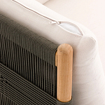 Садовый диван из тикового дерева и веревок Оreon варинант исполнения - 3 | Loft Concept в Краснодаре