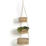 Подвесные плетеные корзины для цветов Musa Wicker Baskets варинант исполнения - 1 | Loft Concept в Краснодаре