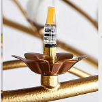 Люстра круглая с ветвистым каркасом и плафонами в виде лотосов Chandelier Lotus варинант исполнения - 2 | Loft Concept в Краснодаре