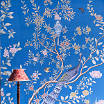 Обои ручная роспись Houghton Canton Blue варинант исполнения - 6 | Loft Concept в Краснодаре