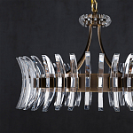 Люстра круглая с прозрачными элементами в форме полумесяца Crescent варинант исполнения - 3 | Loft Concept в Краснодаре