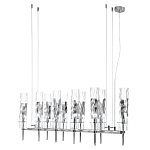 Люстра подвесная прямоугольная с 10-ю цилиндрическими плафонами LIAISON варинант исполнения - 4 | Loft Concept в Краснодаре