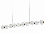 Подвесной линейный светодиодный светильник Crystal Globule Linear Hanging Lamp варинант исполнения - 1 | Loft Concept в Краснодаре