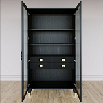 Дизайнерский шкаф витрина Elsa Dreams Black с 4-мя ящиками варинант исполнения - 5 | Loft Concept в Краснодаре