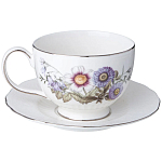 Чайный сервиз из фарфора с рисунком цветов на 6 персон 14 предметов Garden Whisper Porcelain Set  варинант исполнения - 3 | Loft Concept в Краснодаре