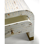 Тумбочка прикроватная Amo Bone Inlay Bedside Almond варинант исполнения - 2 | Loft Concept в Краснодаре