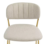 Стул барный широкой полукруглой спинкой на золотистых ножках Chair Smooth Shapes варинант исполнения - 4 | Loft Concept в Краснодаре