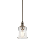 Подвесной светильник со стеклянным плафоном в форме колокола с эффектом пузырьков Kichler варинант исполнения - 1 | Loft Concept в Краснодаре