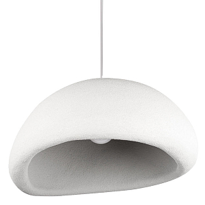 Подвесной светильник с округлым абажуром из стеклопластика с шероховатой текстурой Диаметр 80 см Sergey Makhno