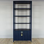 Стеллаж со стеклянными полками Elsa Dreams Blue варинант исполнения - 6 | Loft Concept в Краснодаре