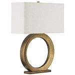 Настольная лампа с корпусом в форме кольца и прямоугольным абажуром French Ring варинант исполнения - 6 | Loft Concept в Краснодаре