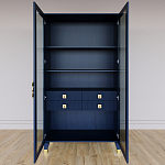 Дизайнерский шкаф витрина Elsa Dreams Blue с 4-мя ящиками варинант исполнения - 5 | Loft Concept в Краснодаре