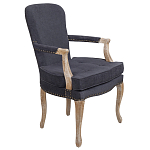 Кресло Aubrey Classical Armchair dark grey velour варинант исполнения - 1 | Loft Concept в Краснодаре