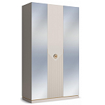 Шкаф трёхдверный с 2-мя зеркальными дверками Satin Furniture варинант исполнения - 1 | Loft Concept в Краснодаре