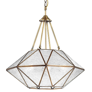 Люстра с плафоном из стекла с эффектом льда Ice Diamond