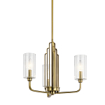  Люстра с прозрачными рифлеными цилиндрическими плафонами Kichler варинант исполнения - 1 | Loft Concept в Краснодаре