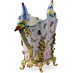 Ваза фарфоровая с попугаями Ferra варинант исполнения - 3 | Loft Concept в Краснодаре