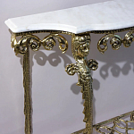 Консоль бронзовая с мраморной столешницей Bronze De Console варинант исполнения - 2 | Loft Concept в Краснодаре