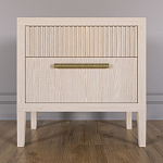 Прикроватная Тумбочка Primo с двумя ящиками Светлый дуб варинант исполнения - 1 | Loft Concept в Краснодаре