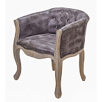 Кресло низкое в стиле прованс Louis French Armchair brown варинант исполнения - 1 | Loft Concept в Краснодаре