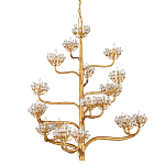 Люстра золотая в виде растения Golden Flower Glade варинант исполнения - 3 | Loft Concept в Краснодаре