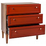 Комод красный из массива бука с 3-мя ящиками Wenge Light варинант исполнения - 3 | Loft Concept в Краснодаре