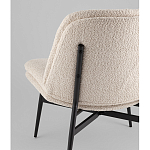 Кресло лаунж Tail молочный варинант исполнения - 3 | Loft Concept в Краснодаре