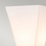 Бра для ванных комнат с матовым черным основанием и белым стеклянным плафоном трапециевидной формы Elstead Lighting варинант исполнения - 2 | Loft Concept в Краснодаре