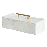 Шкатулка из белого мрамора Save Time варинант исполнения - 1 | Loft Concept в Краснодаре