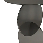 Дизайнерский журнальный стол с основанием из круглых элементов Lirod варинант исполнения - 1 | Loft Concept в Краснодаре