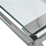 Стол письменный с прозрачной столешницей Corporate Identity варинант исполнения - 2 | Loft Concept в Краснодаре