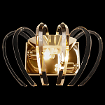 Бра золотого цвета с изогнутыми хрустальными элементами Radiant Ribbons варинант исполнения - 1 | Loft Concept в Краснодаре