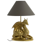 Настольная лампа с абажуром Дракон Golden Dragon Lamp Brown варинант исполнения - 5 | Loft Concept в Краснодаре