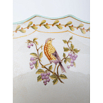 Ваза из голубого фарфора с рисунком птиц и цветов и декоративными элементами Blue Garden варинант исполнения - 5 | Loft Concept в Краснодаре