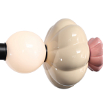 Подвесной светильник линейный с керамическими элементами 24W LED Fragrant Light варинант исполнения - 6 | Loft Concept в Краснодаре