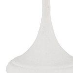 Настольная лампа с декором в виде белого цветка магнолии на каркасе и черным абажуром White Magnolia варинант исполнения - 1 | Loft Concept в Краснодаре